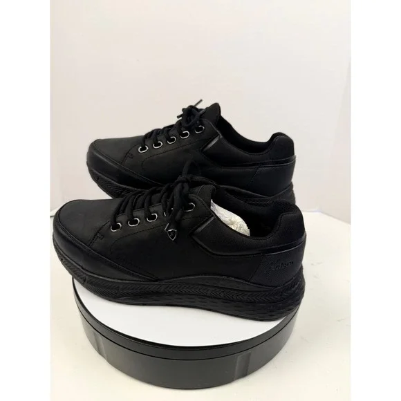 Xelero Men's Black Leather Arch Support Walking Performance Sneakers9 4E Wide